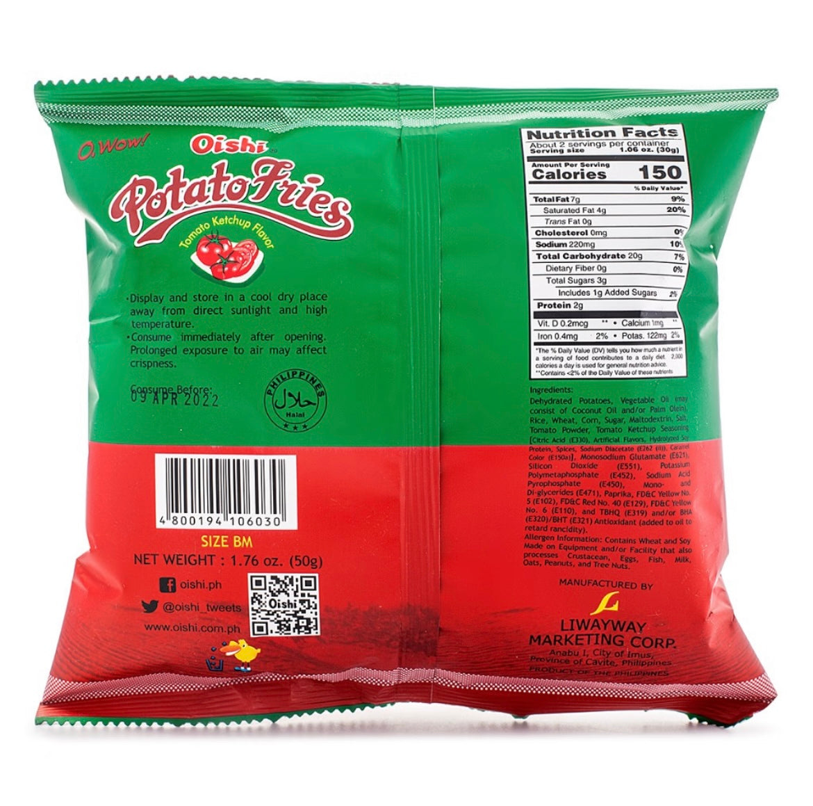 Oishi Potato Fries (Tomato Ketchup)