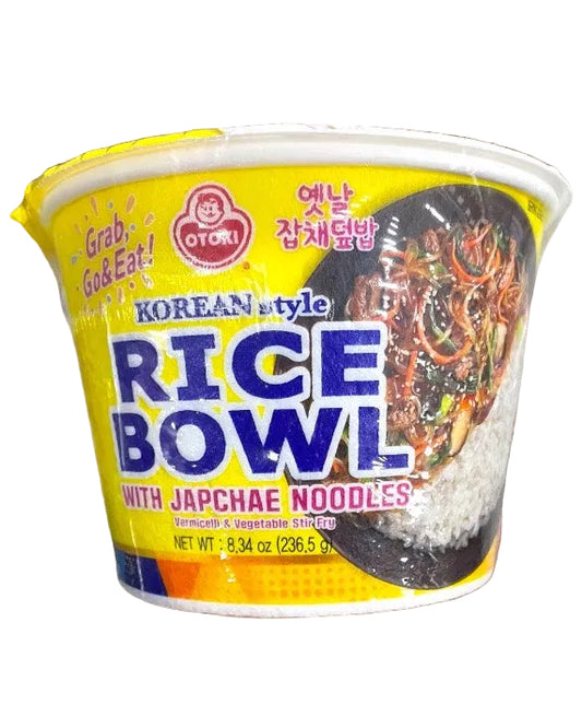 Rice Bowl with Japchae Noodles